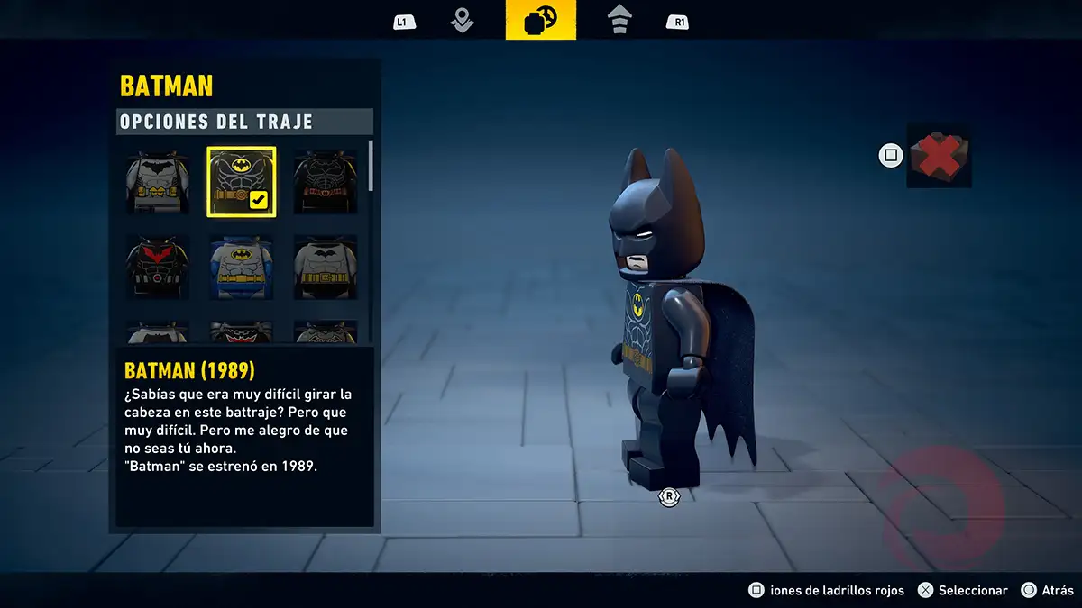 Cómo cambiar de traje en LEGO Batman: El legado del Caballero Oscuro