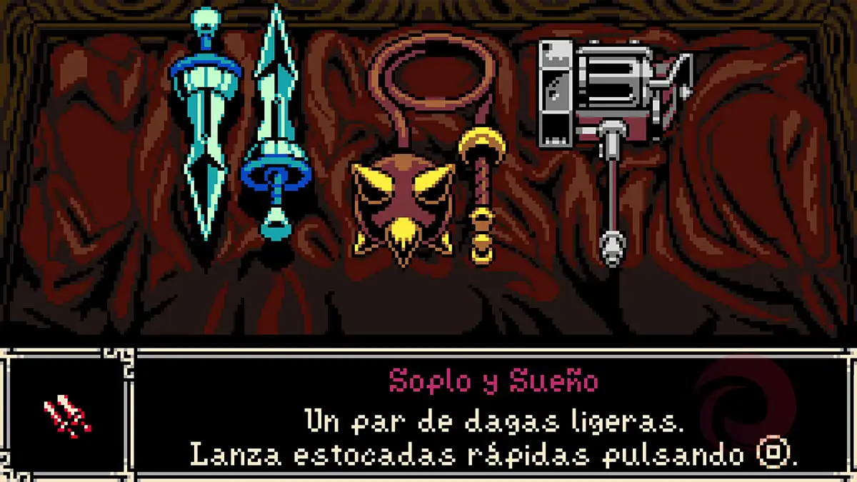 Qué arma elegir en Mina the Hollower