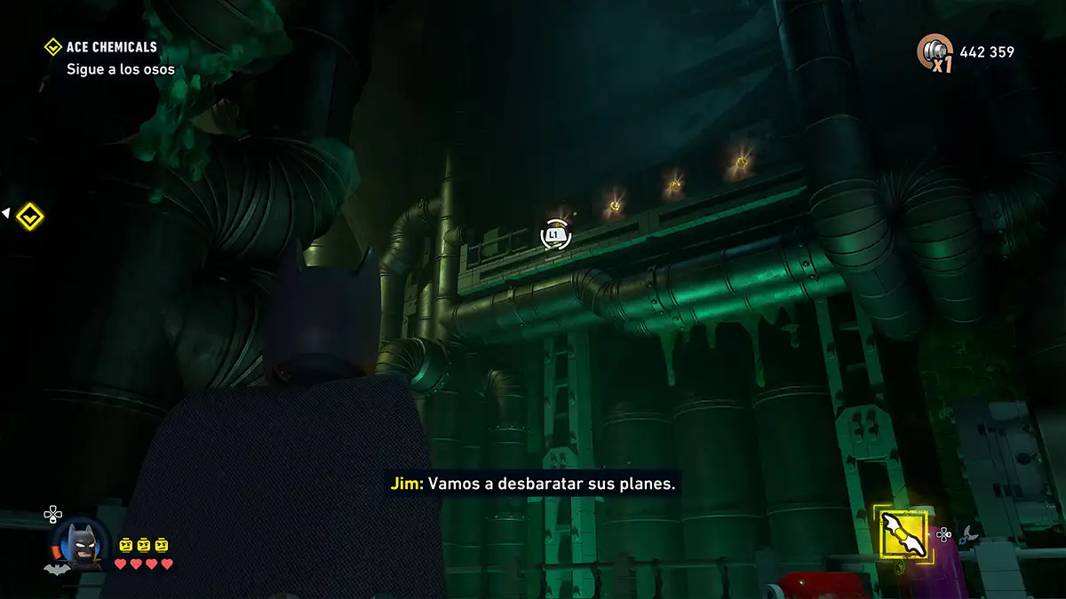 Ubicación de los ases de ACE Chemicals en LEGO Batman: El legado del Caballero Oscuro