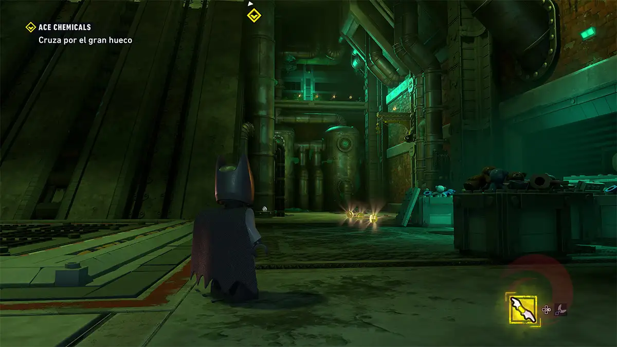 Ubicación de los depósitos de Waynetech de ACE Chemicals en LEGO Batman: El legado del Caballero Oscuro 1 Ubicación de los depósitos de Waynetech de ACE Chemicals en LEGO Batman