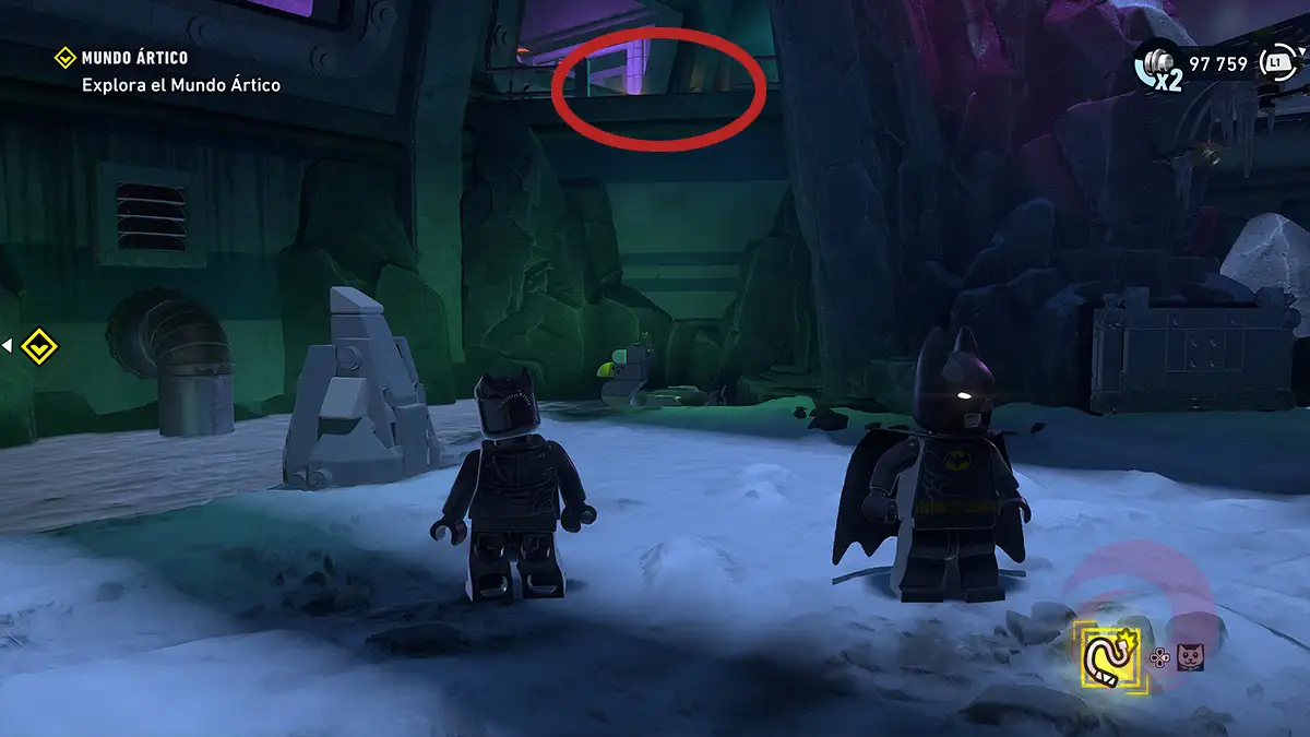 Ubicación de los depósitos de Waynetech de mundo ártico en LEGO Batman: El legado del Caballero Oscuro 1 Ubicación de los depósitos de Waynetech de mundo ártico en LEGO Batman: El legado del Caballero Oscuro