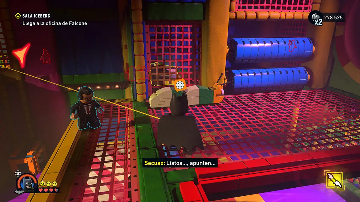 Ubicación de los depósitos de Waynetech de la Sala Iceberg en LEGO Batman