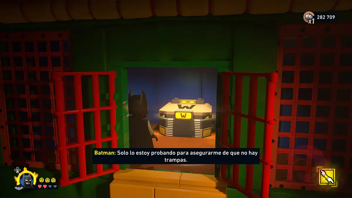Ubicación de los depósitos de Waynetech de la Sala Iceberg en LEGO Batman