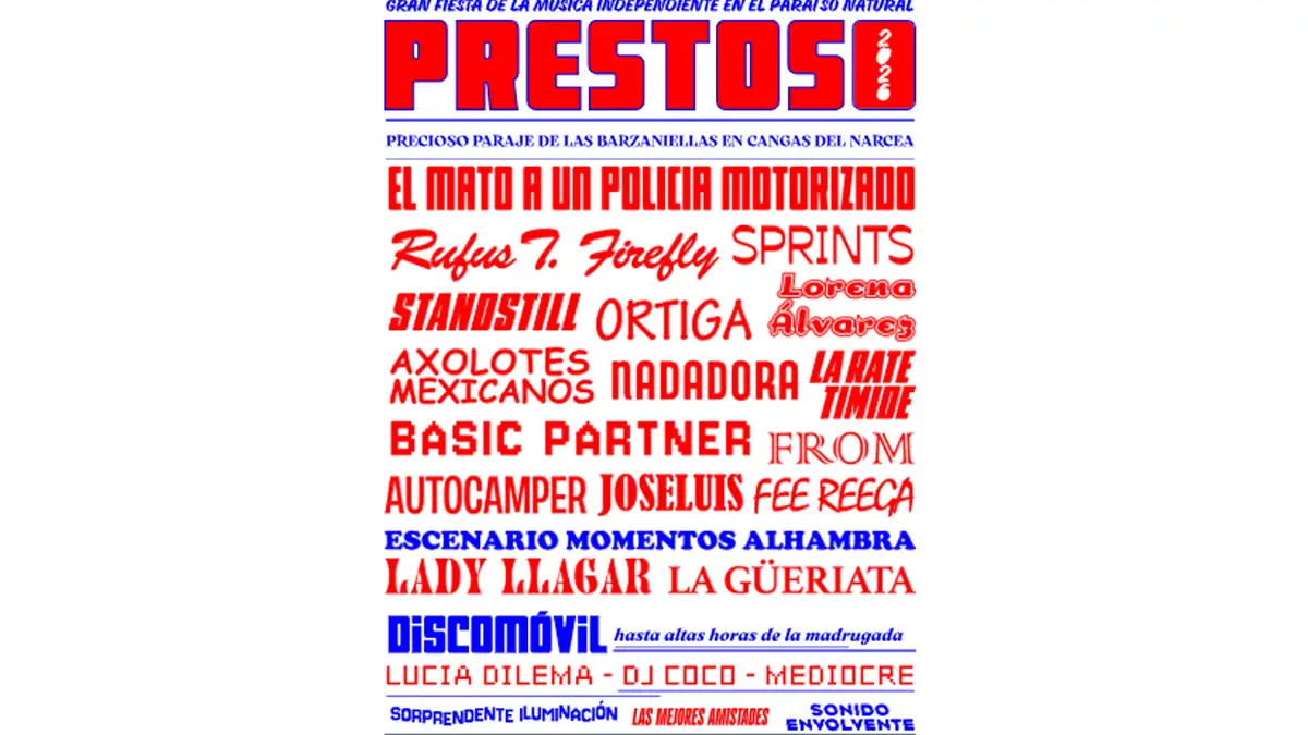Prestoso Festival Cartel 2026