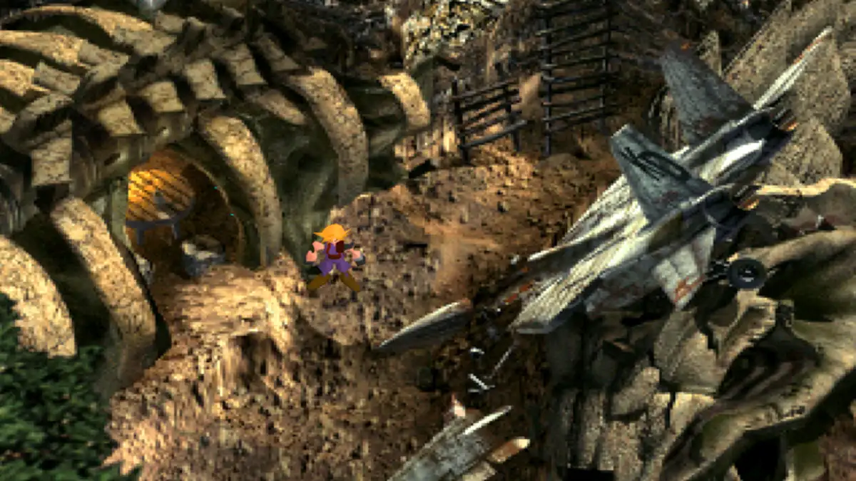 Qué ubicación del FF7 original se ha quedado fuera de Revelation Aldea Hueso Final Fantasy 7 original.