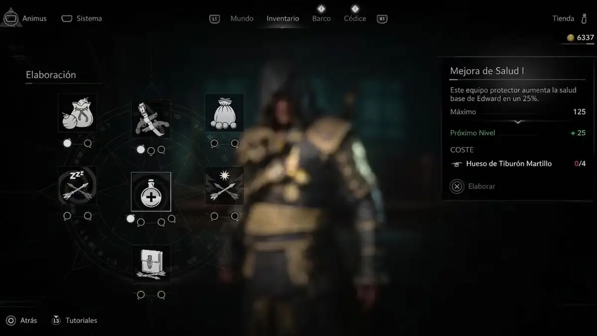 Cómo aumentar la salud máxima en Assassin's Creed Black Flag Resynced