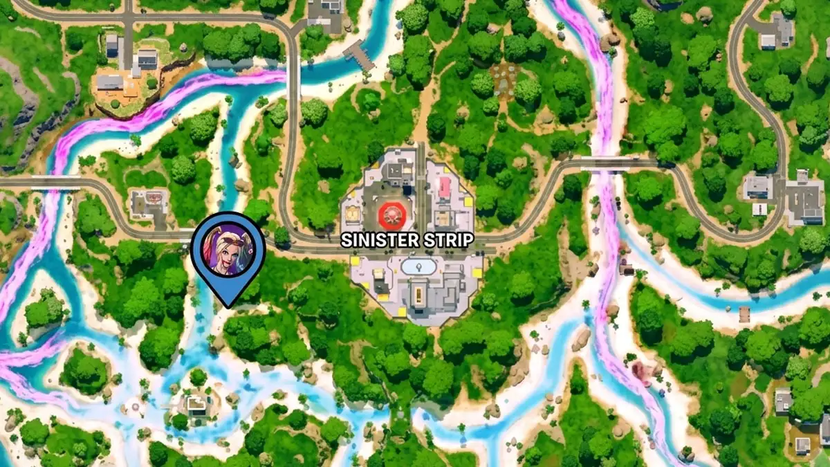 Cómo encontrar a Harley Quinn en Fortnite en el Capítulo 7 de la Temporada 3 1 Dónde encontrar a Harley Quinn en Fortnite