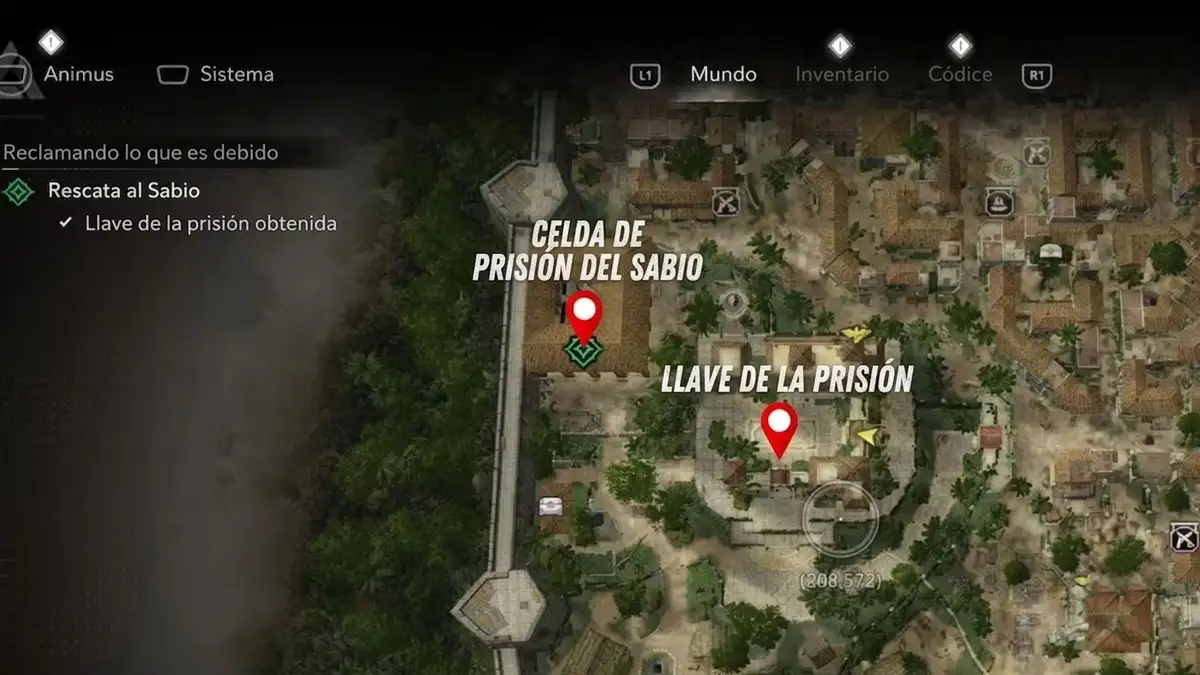 ¿Dónde está la llave de la prisión en AC Black Flag Resynced?