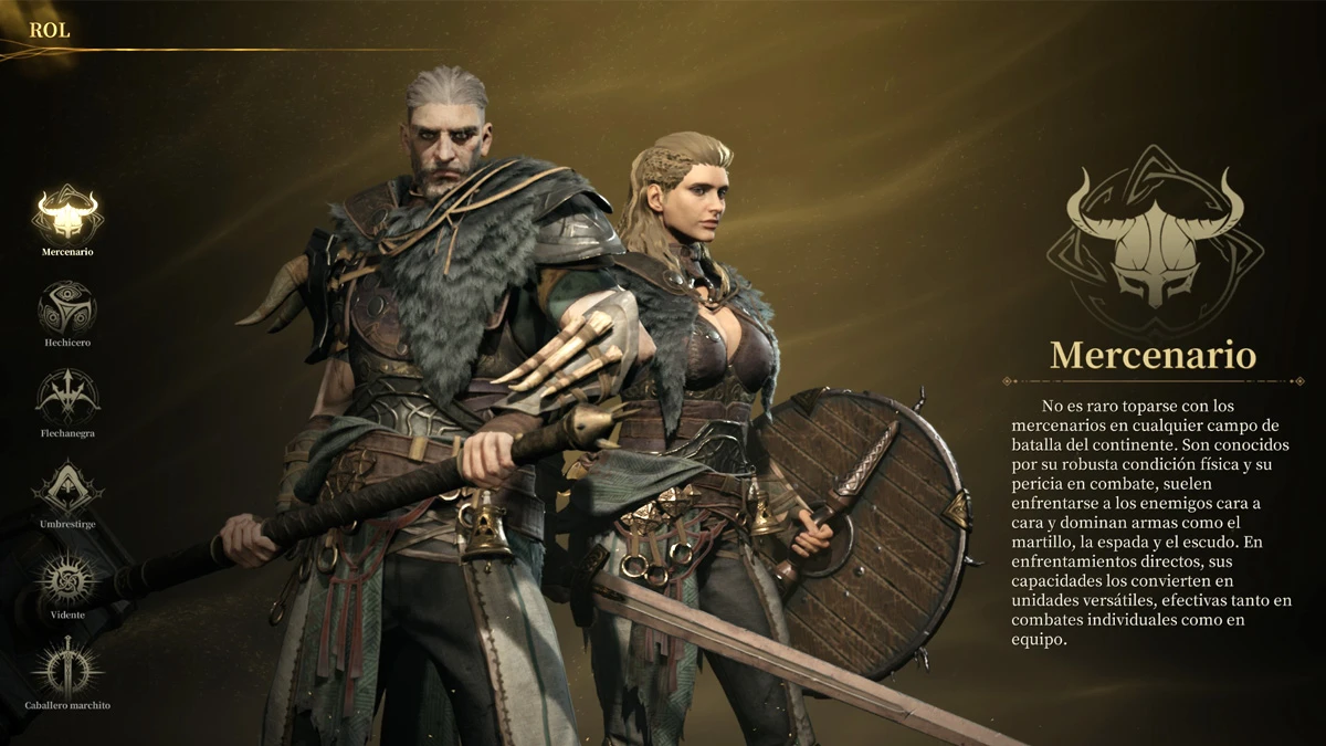 Mercenario Mistfall Hunter qué clase elegir 