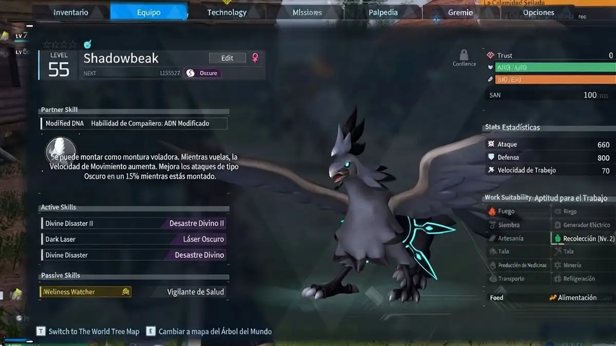 Cómo conseguir a Shadowbeak en Palworld 1.0 2 Por qué vale la pena conseguir a Shadowbeak