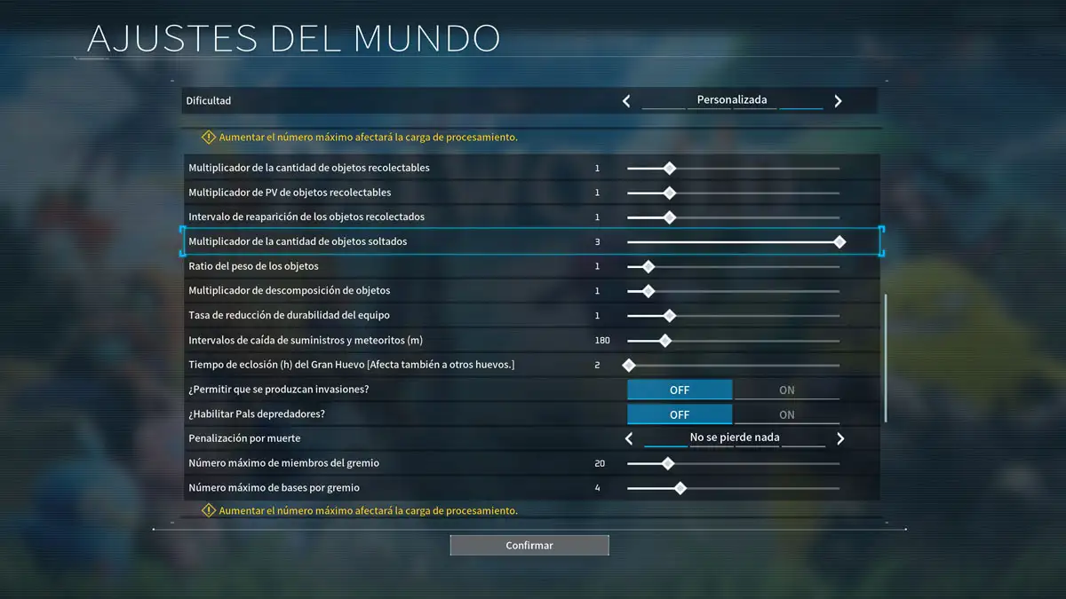 Cómo conseguir Agua Sagrada en Palworld 1.0 2 Se puede ajustar el mundo para conseguir Agua Sagrada más rápido en Palworld 1.0