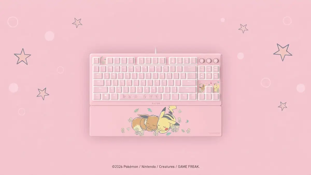 Teclado Razer Ornata V3 Tenkeyless – Pikachu & Eevee Edition