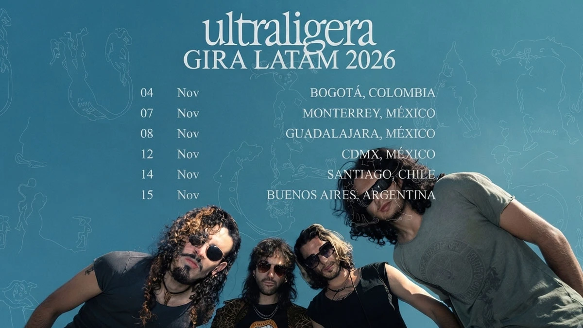 Ultraligera anuncia su gira por Latinoamérica y confirma que ya tiene fecha para su nuevo disco 1 Ultraligera anuncia su gira por Latinoamérica con seis conciertos confirmados