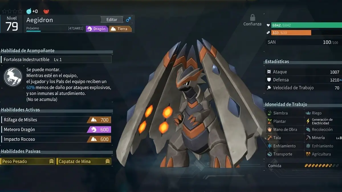 Cómo conseguir a Aegidron en Palworld 1.0 1 Vale la pena Aegidron en Palworld