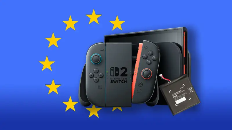 Cómo va a ser la batería de Nintendo Switch 2 tras el cambio de la UE