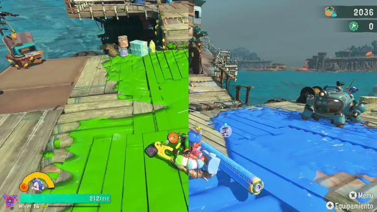 Cómo cambiar el color de la tinta en Splatoon Raiders