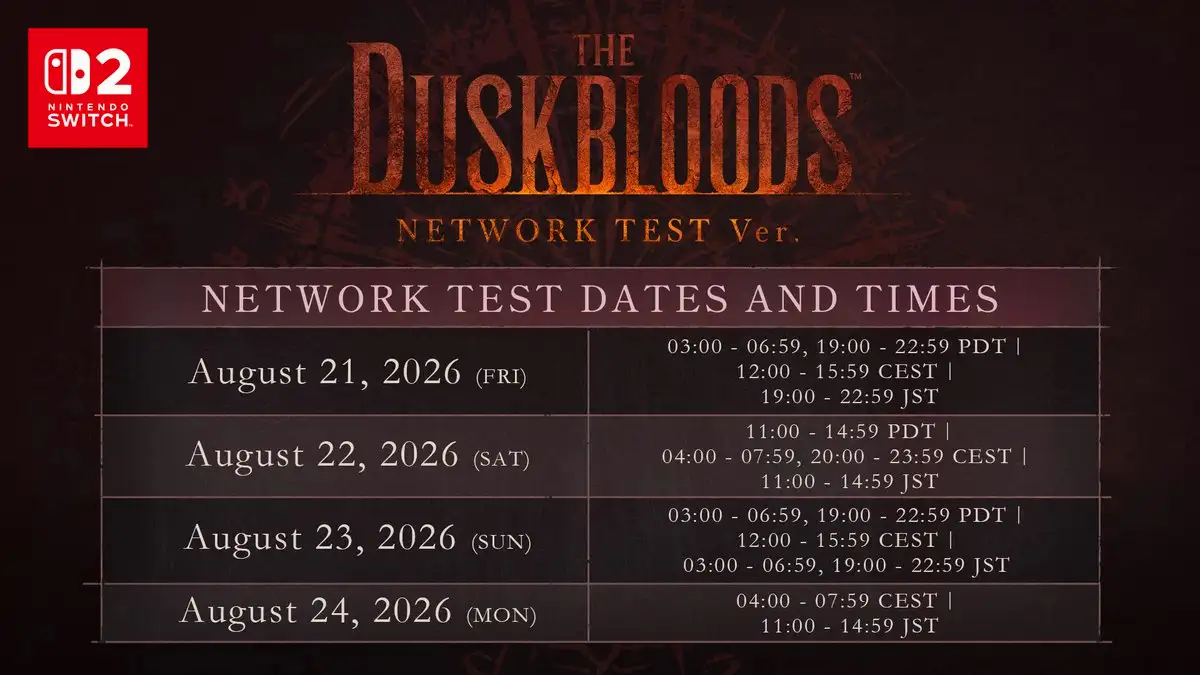 Cuándo es la prueba cerrada de The Duskbloods y cómo participar