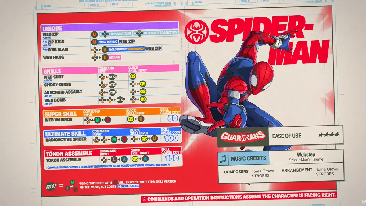 Guía de Spider-man en Marvel Tokon: Skins, movimientos y combos 4 Guía de Spider-man en Marvel Tokon: movimientos, habilidades y trucos