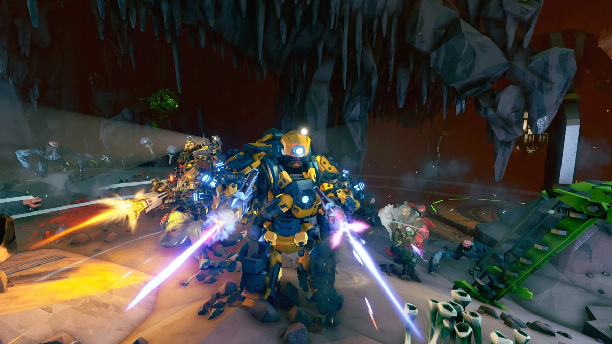¿Vale la pena jugar a Deep Rock Galactic: Rogue Core? 4 El combate de Deep Rock Galactic Rogue Core demuestra que la fórmula funciona