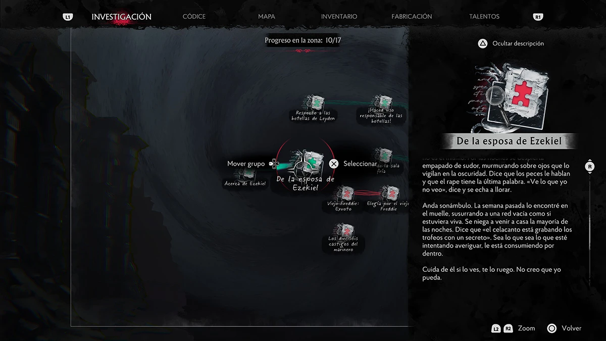 Cómo resolver el puzzle de Ezekiel en The Sinking City 2