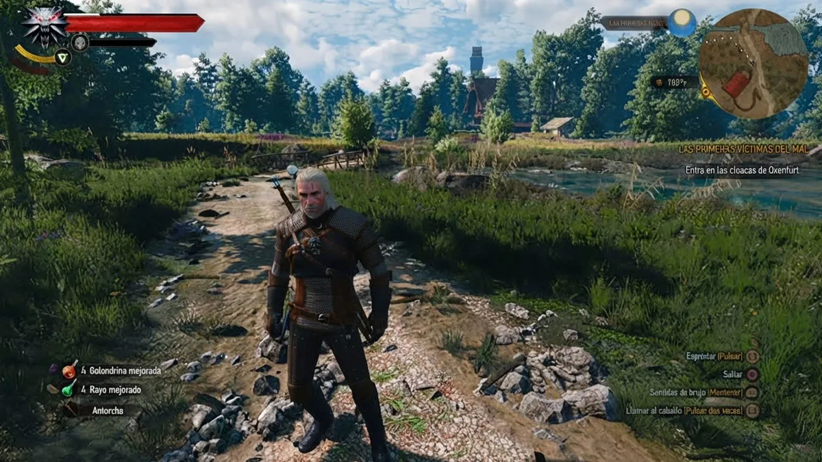 Por qué aparecen texturas negras en The Witcher 3