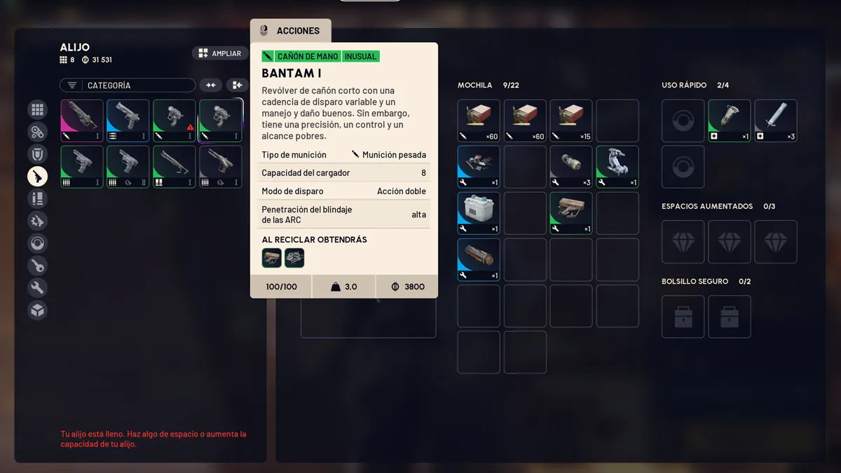 ¿Cómo conseguir la Bantam en ARC Raiders? 1 Cómo conseguir la Bantam en ARC Raiders