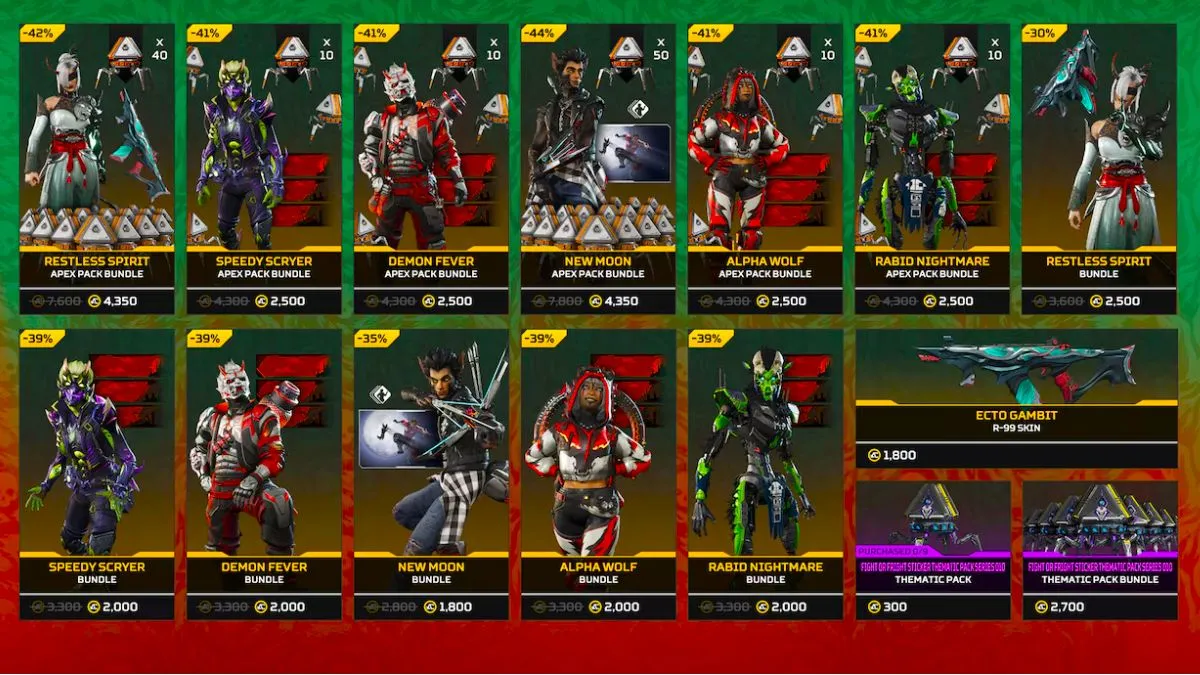 Apex Legends se sumerge en la oscuridad con Pacto de sangre, un evento lleno de acción y caos 4 Nuevas skins de Halloween llegan a Apex Legends 2026